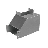 Угол для лотка вертикальный внутренний левый с разворотом трассы на 90град. 300х80 сталь 1мм "ПЛЮС" NLPDplus90-80-300-L КМ PL3847