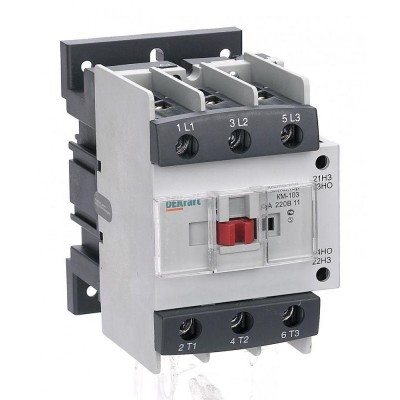Контактор КМ-103 80А кат. 220В AC 1НО+1НЗ AC-3 DEKraft 22143DEK Контактор КМ-103 80А кат. 220В AC 1НО+1НЗ AC-3 DEKraft 22143DEK