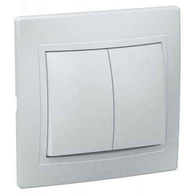 Выключатель 2-кл. СП Кварта 10А IP20 ВС10-2-0-КБ бел. IEK EVK20-K01-10-DM Выключатель 2-кл. СП Кварта 10А IP20 ВС10-2-0-КБ бел. IEK EVK20-K01-10-DM