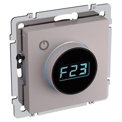 Термостат электронный с индик. BRITE СП IP20 ТС10-1-БрЖ механизм жемчуж. IEK BR-RT11-K36