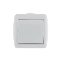 Выключатель 1-кл. ОП Nata 10А IP20 бел. LEZARD 710-0200-100
