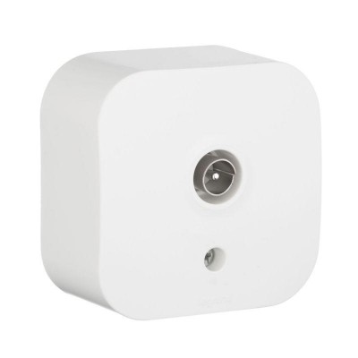 Розетка телевизионная TV 1-м ОП Quteo IP20 с топологией "звезда" бел. IEK 782215 Розетка телевизионная TV 1-м ОП Quteo IP20 с топологией "звезда" бел. IEK 782215