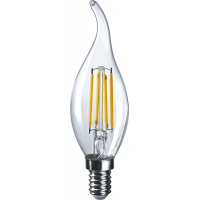 Лампа светодиодная филаментная 80 898 OLL-F-FC35-10-230-2.7K-E14 10Вт свеча на ветру прозрачная 2700К тепл. бел. E14 1000лм 220-240В ОНЛАЙТ 80898