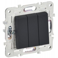 Выключатель 3-кл. SKANDY 10А SK-V11G графит IEK SK-V30-0-10-K53 Выключатель 3-кл. SKANDY 10А SK-V11G графит IEK SK-V30-0-10-K53