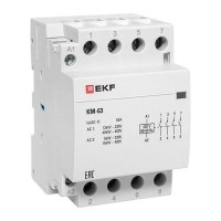 Контактор модульный КМ 63А 4NО 3 мод. 184-253В EKF km-3-63-40