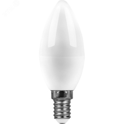 Лампа светодиодная LED 13вт Е14 теплый матовая свеча