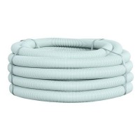 Труба гофрированная ПВХ d63мм с протяжкой сер. (уп.15м) Plast PROxima EKF tg-z-63