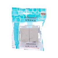 Переключатель проходной 1-кл. СП Vesna с индикацией механизм крем. LEZARD 742-0388-114 Переключатель проходной 1-кл. СП Vesna с индикацией механизм крем. LEZARD 742-0388-114