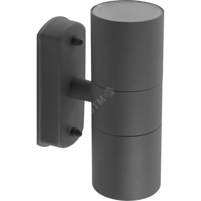 Светильник ДБУ вверх/вниз 2хGU10 без ламп IP44 серый