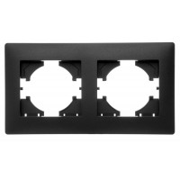 Рамка 2-м Bravo графит GUSI С1020-010