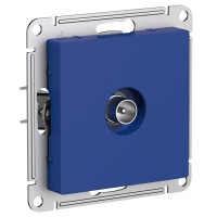 Розетка телевизионная оконечная TV AtlasDesign 1дБ механизм аквамарин SE ATN001191 Розетка телевизионная оконечная TV AtlasDesign 1дБ механизм аквамарин SE ATN001191