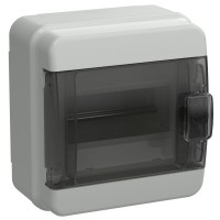 Корпус КМПн-6 TEKFOR IP65 черн. прозр. дверь пластик. IEK TF5-KP72-N-06-65-K03-K02