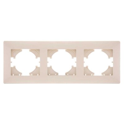 Рамка 3-м Bravo беж. GUSI С1030-003