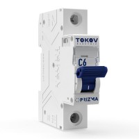 Выключатель автоматический модульный 1п C 6А 4.5кА PRIZMA TOKOV Electric TKE-PZ45-MCBI-1-6-C Выключатель автоматический модульный 1п C 6А 4.5кА PRIZMA TOKOV Electric TKE-PZ45-MCBI-1-6-C