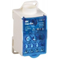 Блок распределительный на DIN-рейку РБД-400А IEK RBD-400 Блок распределительный на DIN-рейку РБД-400А IEK RBD-400