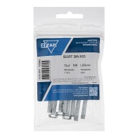 Болт с шестигранной головкой М6х80 DIN 933 оцинк. (уп.8шт) Tech-Krep/Zitar 102965