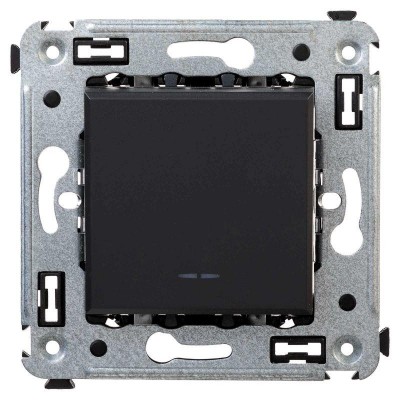 Переключатель 1-кл. СП Avanti "Черный матовый" DKC 4412113