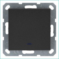 Выключатель 1-кл. 10А IP20 с подсветкой механизм антрацит Jasmart G3011NB