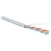 Кабель витая пара U/UTP кат.5E 4х2х24AWG solid PVC UUTP4-C5E-S24-IN-PVC-GY-305 сер. (м) Hyperline 41903