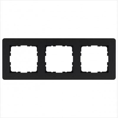 Рамка 3-м G-Flex черн. матов. soft touch Jasmart G1103PB