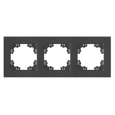 Рамка 3-м Афина универс. графит Universal A0045-Gr