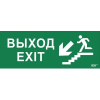 Этикетка самоклеящаяся "Выход/лестница вниз/фигура" ДПА IP20/54 IEK LPC10-1-24-09-VLVNF Этикетка самоклеящаяся "Выход/лестница вниз/фигура" ДПА IP20/54 IEK LPC10-1-24-09-VLVNF