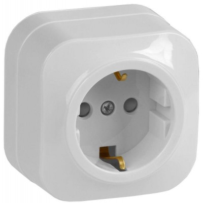 Розетка 1-м ОП GLORY РСш20-3-ХБ 16А с заземл. защ. шторки бел. IEK ERH14-K01-16 Розетка 1-м ОП GLORY РСш20-3-ХБ 16А с заземл. защ. шторки бел. IEK ERH14-K01-16