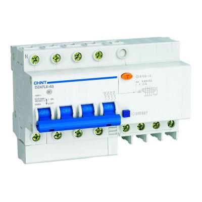 Выключатель автоматический дифференциального тока 4п C 40А 30мА тип AC 6кА DZ47LE-63 CHINT 199659 Выключатель автоматический дифференциального тока 4п C 40А 30мА тип AC 6кА DZ47LE-63 CHINT 199659