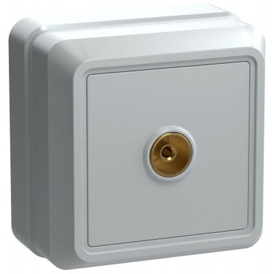 Розетка телевизионная TV 1-м ОП Октава РТВ20-ОБ IP20 бел. IEK EAO10-K01-DC Розетка телевизионная TV 1-м ОП Октава РТВ20-ОБ IP20 бел. IEK EAO10-K01-DC