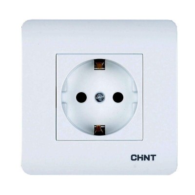 Розетка с заземляющим контактом 16А 250В CHINT 715389 Розетка с заземляющим контактом 16А 250В CHINT 715389