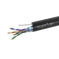 Кабель витая пара F/UTP кат.5E 4х2х24AWG solid Cu PE Outdoor Standard трос черн. (м) SUPRLAN 01-1026-1 Кабель витая пара F/UTP кат.5E 4х2х24AWG solid Cu PE Outdoor Standard трос черн. (м) SUPRLAN 01-1026-1