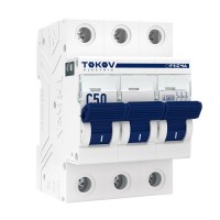 Выключатель автоматический модульный 3п C 50А 4.5кА PRIZMA TOKOV Electric TKE-PZ45-MCBI-3-50-C Выключатель автоматический модульный 3п C 50А 4.5кА PRIZMA TOKOV Electric TKE-PZ45-MCBI-3-50-C