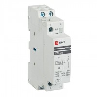 Контактор модульный КМ 20А 2NО (1 мод.) EKF km-1-20-20 Контактор модульный КМ 20А 2NО (1 мод.) EKF km-1-20-20