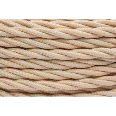 Провод ретро 2х2.5 матов. зол./песочн. (уп.20м) Bironi B1-425-719-20