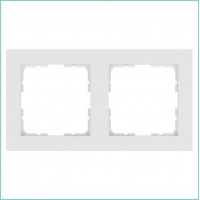 Рамка 2-м G-Classic бел. глянцевый Jasmart G1002W
