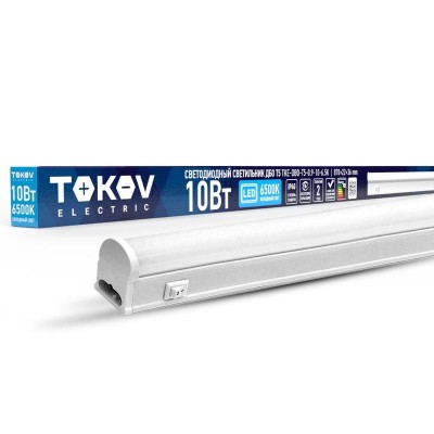 Светильник светодиодный ДБО Т5 10Вт 6.5К IP40 TOKOV ELECTRIC TKE-DBO-T5-0.9-10-6.5K Светильник светодиодный ДБО Т5 10Вт 6.5К IP40 TOKOV ELECTRIC TKE-DBO-T5-0.9-10-6.5K