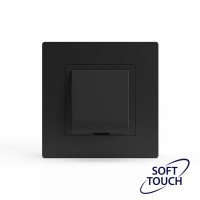 Вывод кабеля СП Pixel IP20 механизм карбон TOKOV ELECTRIC TKE-PX-CP-C14