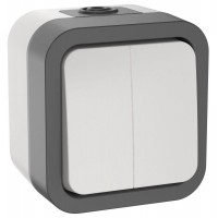 Выключатель 2-кл. ОП TORS TS205 10А IP55 бел. IEK TS-V20-0-10-55-K41 Выключатель 2-кл. ОП TORS TS205 10А IP55 бел. IEK TS-V20-0-10-55-K41