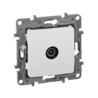 Розетка телевизионная оконечная TV СП Etika 5дБ 5-862МГц механизм бел. IEK 672265 Розетка телевизионная оконечная TV СП Etika 5дБ 5-862МГц механизм бел. IEK 672265