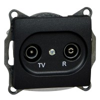 Розетка телевизионная оконечная TV/R Glossa 1дБ механизм антрацит SchE GSL000794 Розетка телевизионная оконечная TV/R Glossa 1дБ механизм антрацит SchE GSL000794