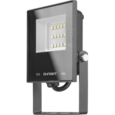 Прожектор светодиодный 61 949 OFL-20-6K-BL-IP65-LED 20Вт 6000К IP65 1600лм черн. ОНЛАЙТ 61949