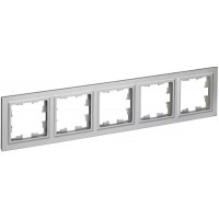 Рамка 5-м BRITE РУ-5-БрА алюм. IEK BR-M52-K47 Рамка 5-м BRITE РУ-5-БрА алюм. IEK BR-M52-K47