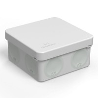 Коробка распределительная ОП для прямого монтажа двухкомпонентн. безгалогенная (HF) 80х80х40 Промрукав 60-0210