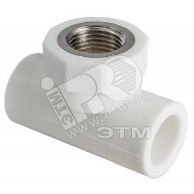 Тройник комбинированный 32x1/2' ВР полипропиленовый PPR белый