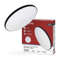 Светильник светодиодный NEO SIMPLE-5565-BL 55Вт 6500К 4400лм 230В 375х59мм черн. IN HOME 4690612060835 Светильник светодиодный NEO SIMPLE-5565-BL 55Вт 6500К 4400лм 230В 375х59мм черн. IN HOME 4690612060835