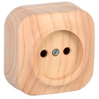 Розетка 1-м ОП GLORY РС20-2-ХС 10А без заземл. сосна IEK ERH10-K34-10 Розетка 1-м ОП GLORY РС20-2-ХС 10А без заземл. сосна IEK ERH10-K34-10