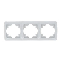 Рамка 3-м СП Мадрид горизонт. бел. EKF EIM-G-303-10