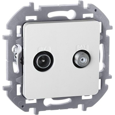 Розетка телевизионная TV/SAT Inspiria с топологией "звезда" механизм бел. IEK 673880 Розетка телевизионная TV/SAT Inspiria с топологией "звезда" механизм бел. IEK 673880