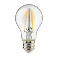 Лампа светодиодная филаментная RS F A55 E27 8W 220-240V 2700К 8Вт 970лм Ra 90 грушевидная Русский Свет 15010945086