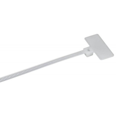 Хомут 2.5х110мм P6.6 маркерный бел. (уп.100шт) IEK UHH14-D025-110-100-K01